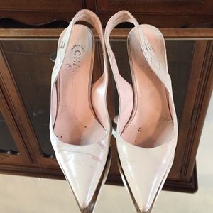 Chanel Nude Colored Slingback Heels
